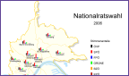 Stadtkarte Nationalratswahl 2006