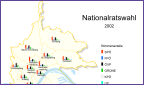 Stadtkarte Nationalratswahl 2002