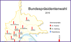 Stadtkarte Bundespräsidentenwahl 2010