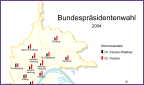 Stadtkarte Bundespräsidentenwahl 2004