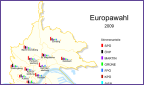 Stadtkarte Europawahl 2009