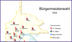 Stadtkarte Bürgermeisterwahl 2009